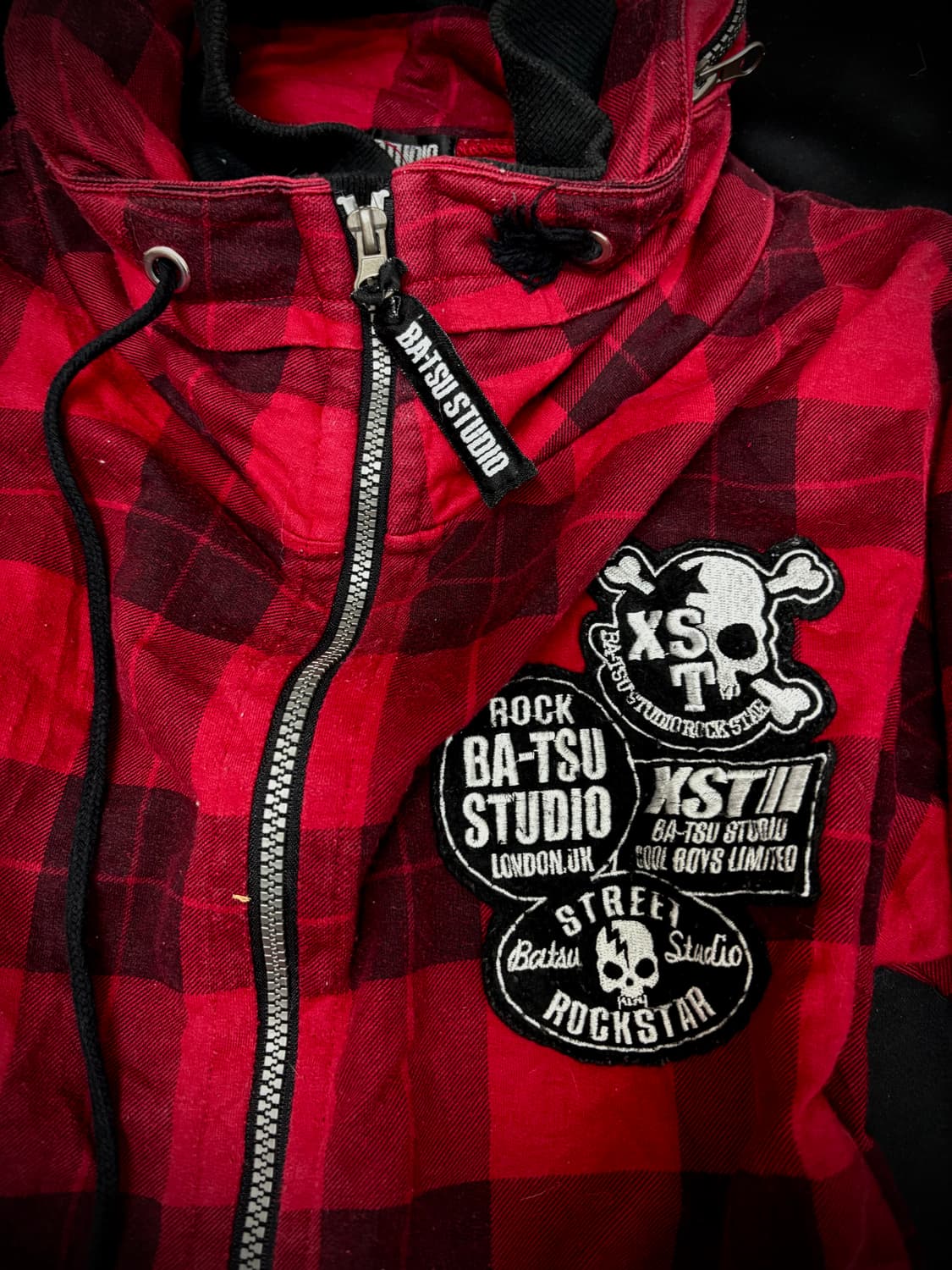 [BA-TSU]Skull Patch Bono Hoodie Zip Up 상품이미지8