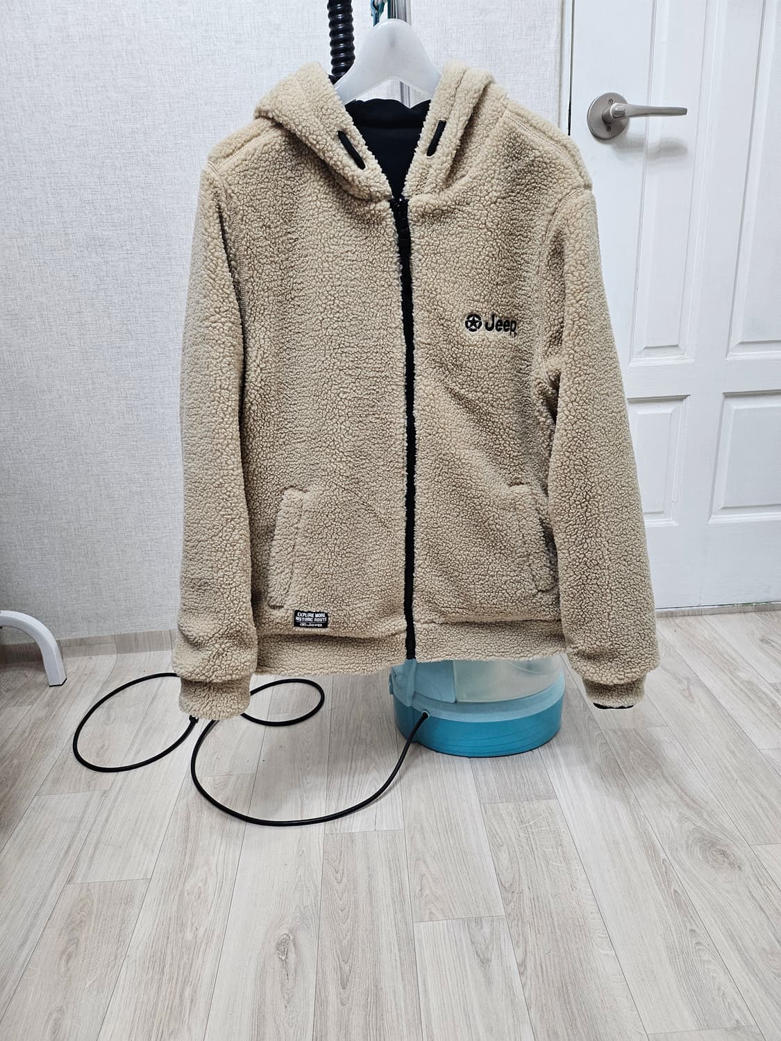 (100~105)XL☆초대장급☆Jeep지프 리버시블 쉐르파 후리스점퍼 상품이미지1