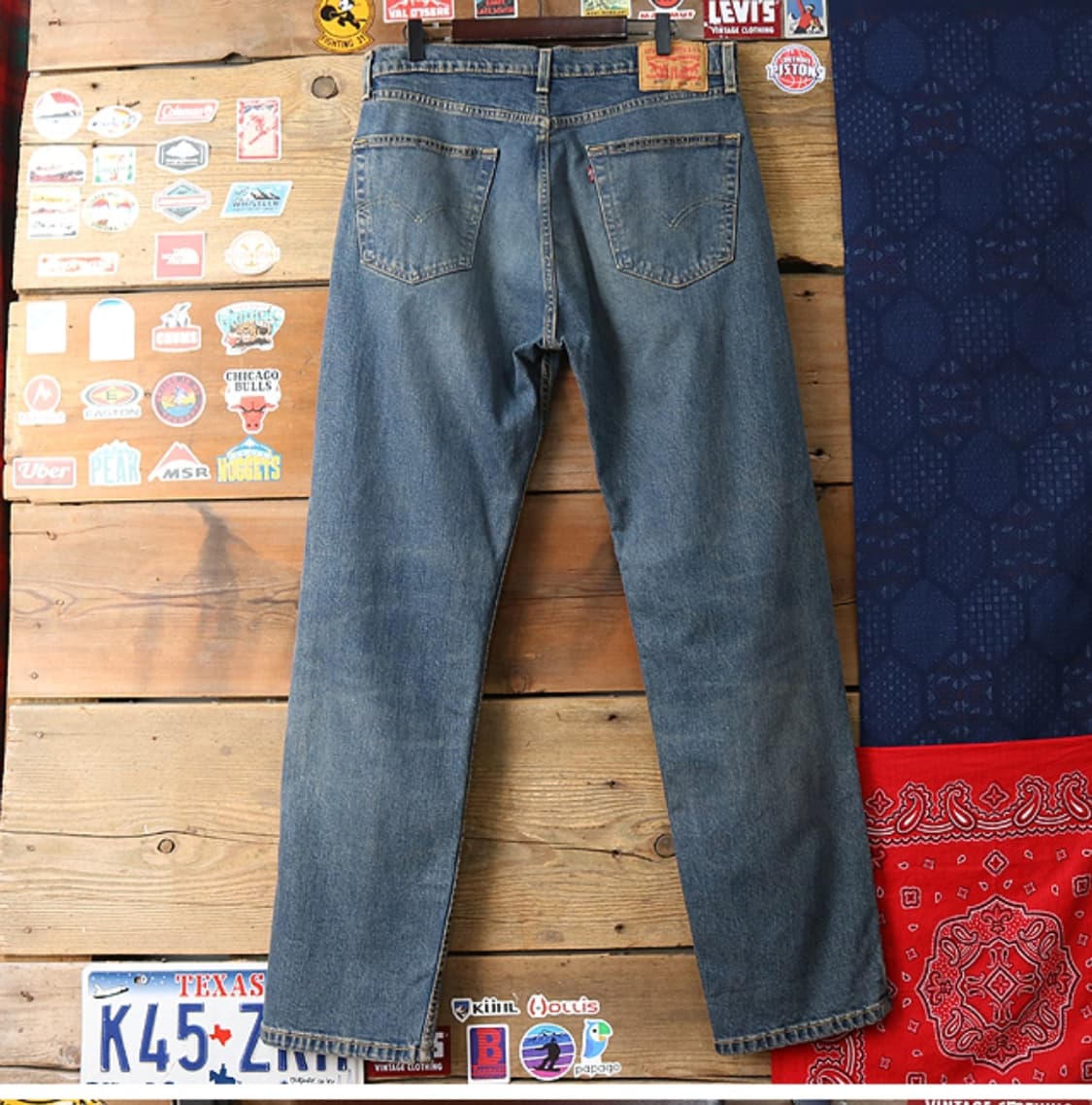 LEVIS 리바이스 505 워싱 가공데님 34사이즈  상품이미지4
