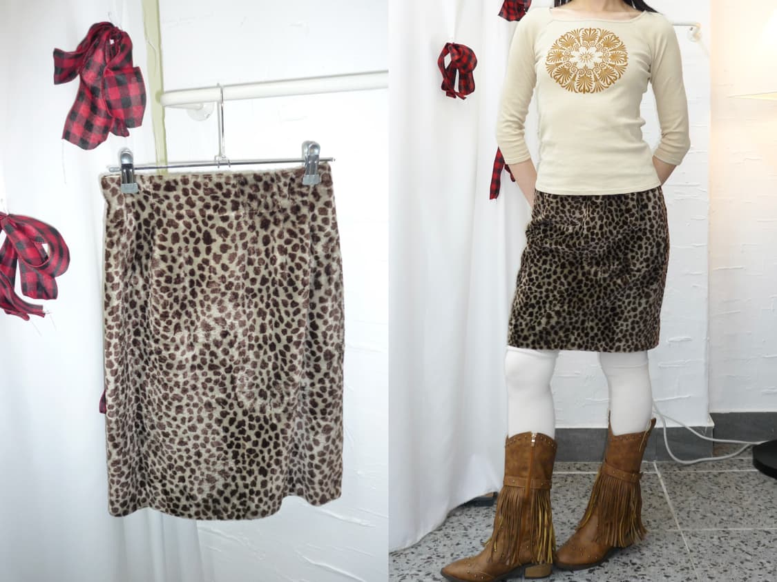 Leopard set - midi skirt 상품이미지1