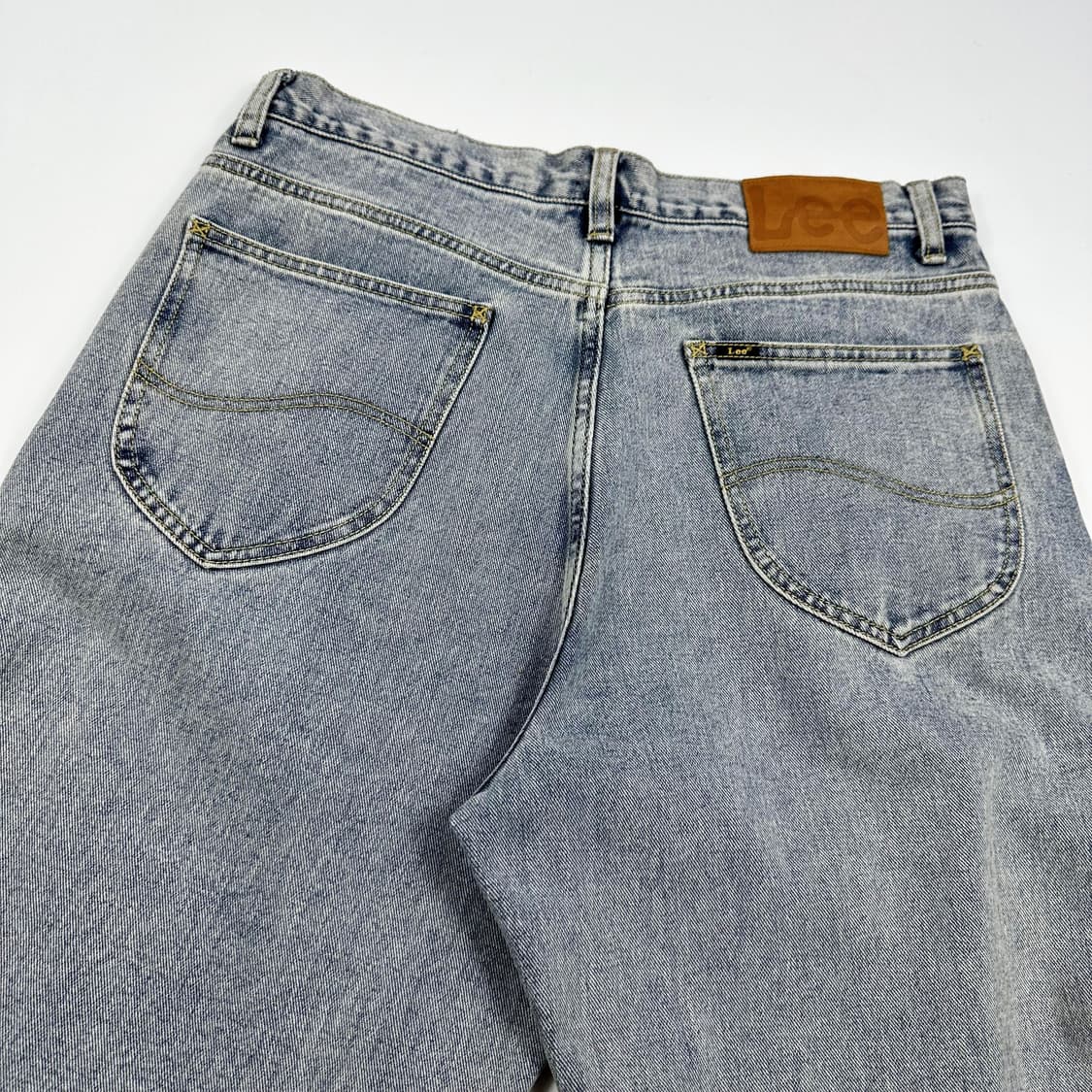 Lee (리) 아이스 워싱 와이드 데님팬츠 (34인치) 상품이미지6