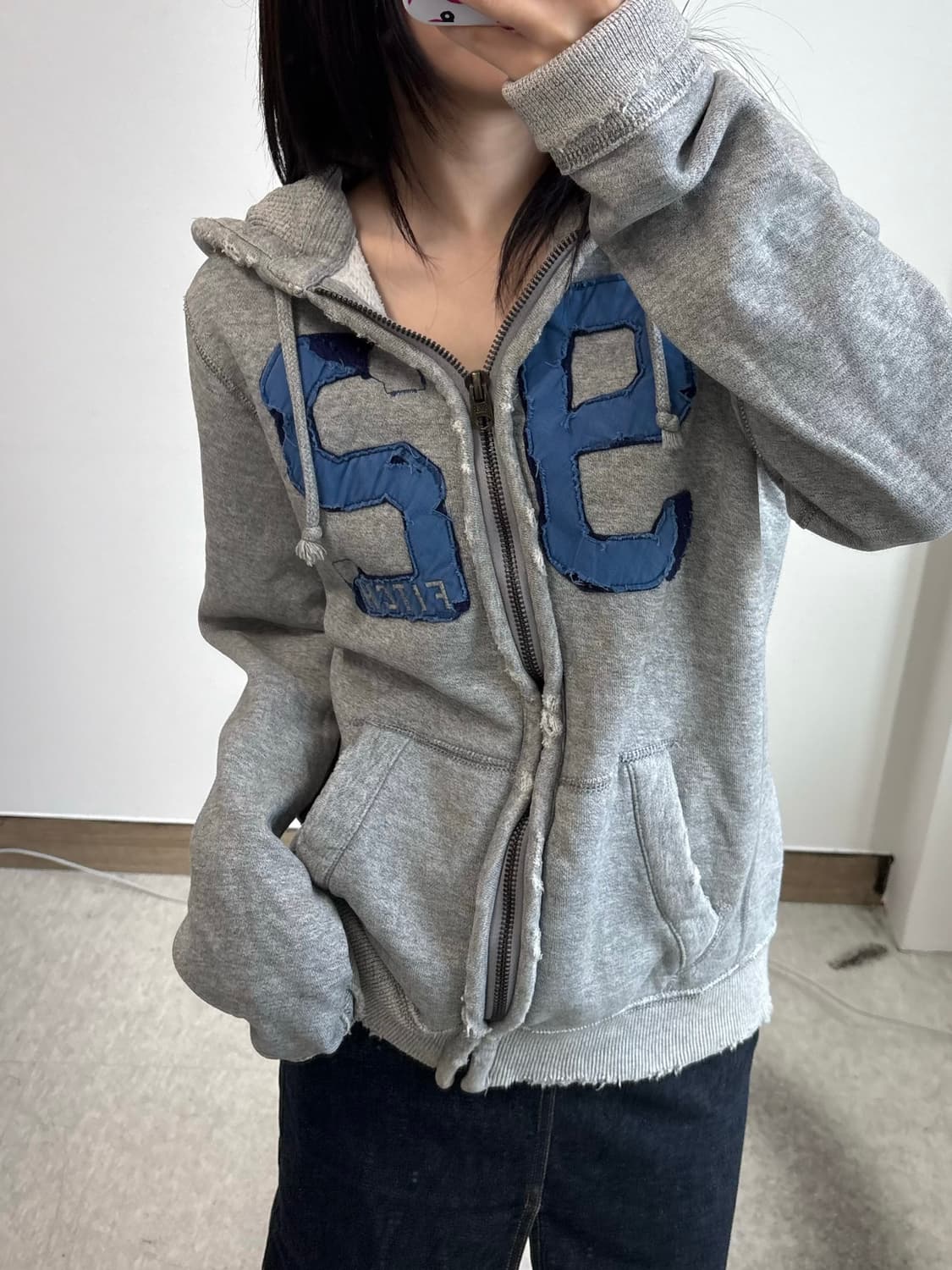 아베크롬비 그레이 후드집업 상품이미지1