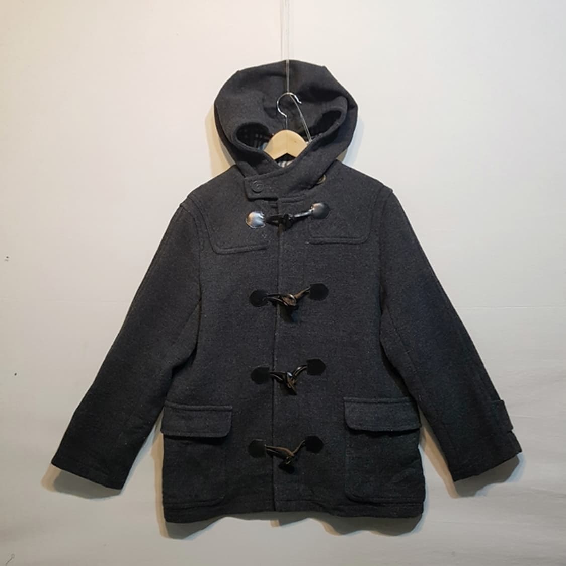 BURBERRY 버버리 런던 더플 코트 차콜 상품이미지1