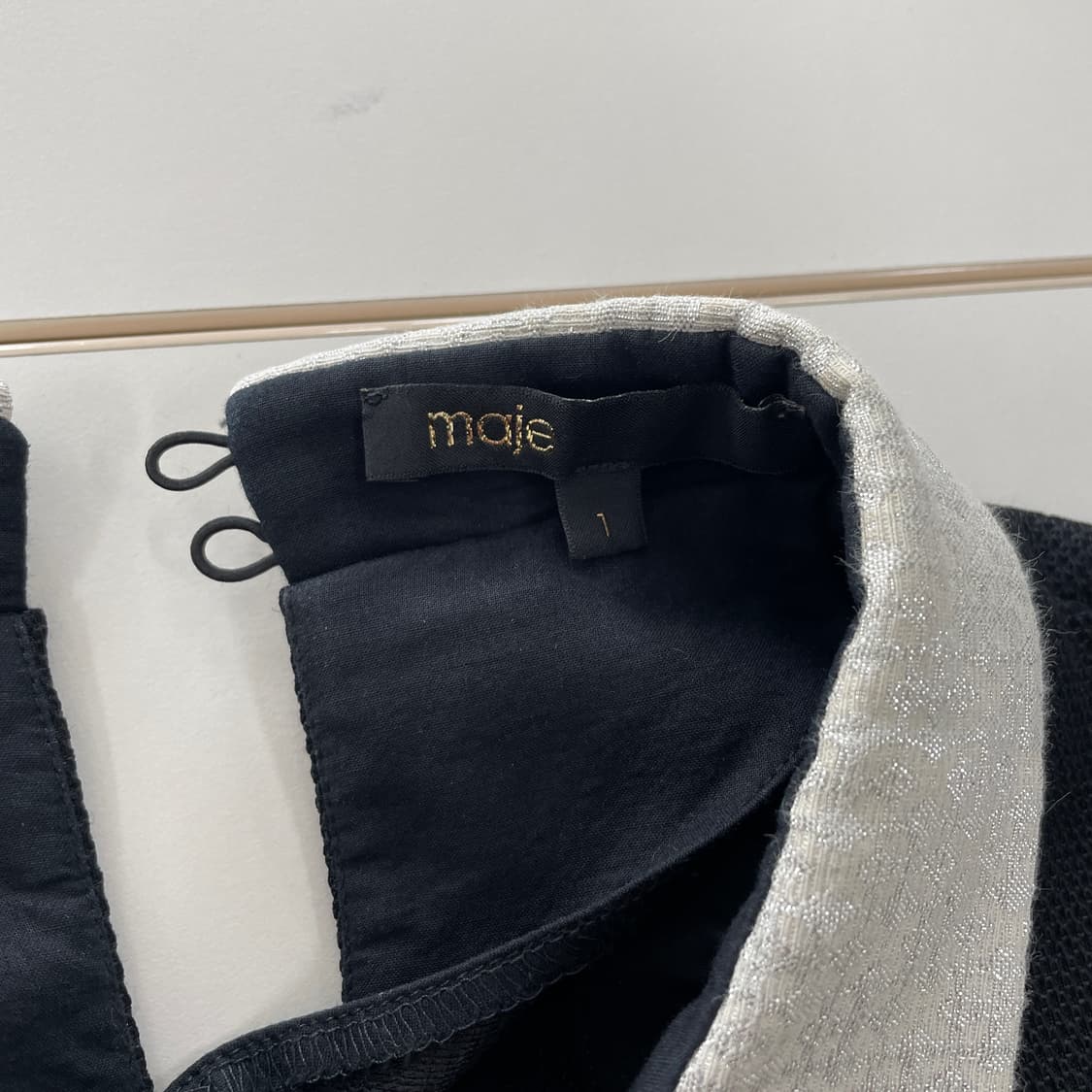 마쥬 블랙 미디 원피스 상품이미지7