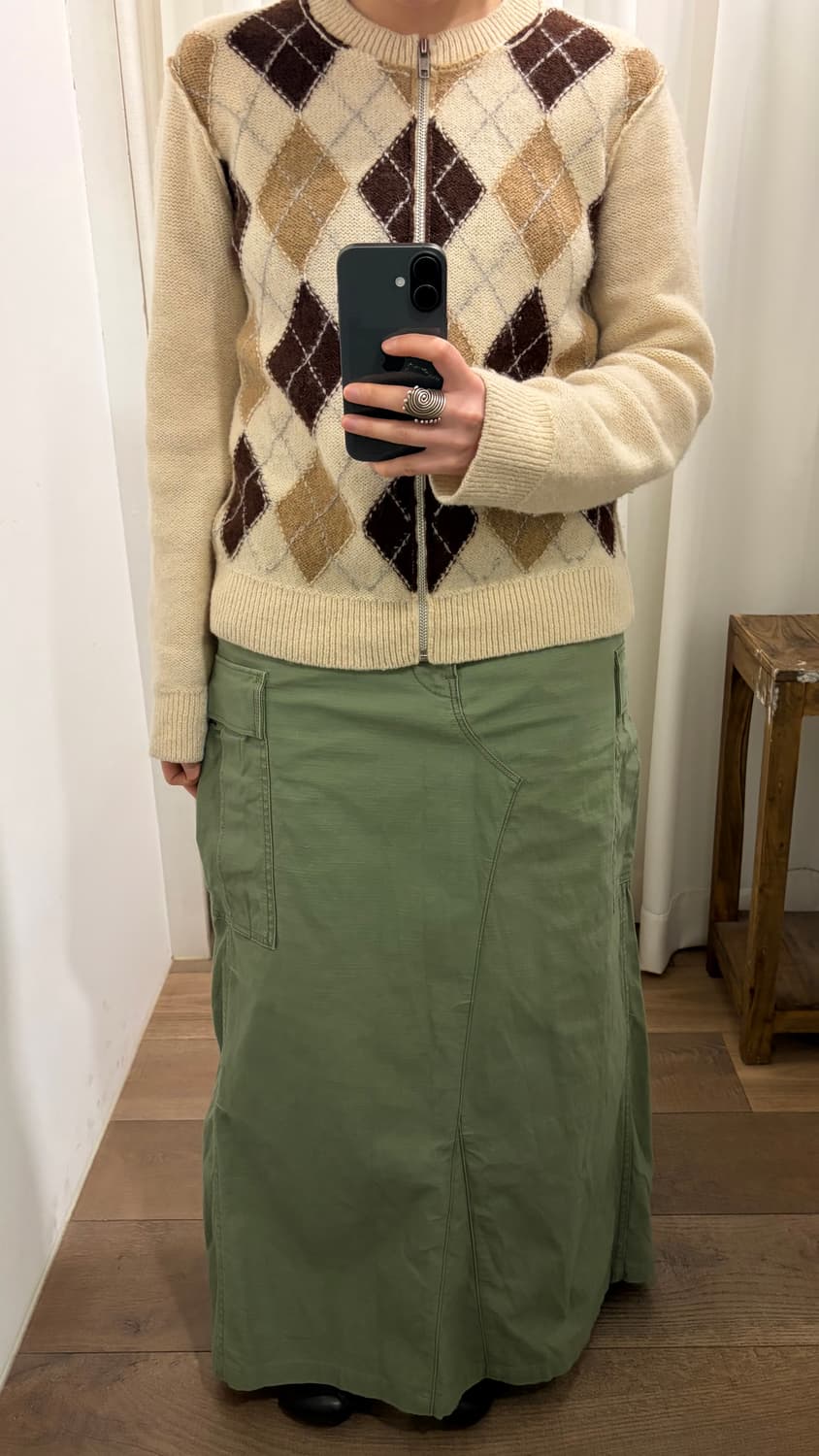 Line Pocket Maxi Cargo Skirt 상품이미지9