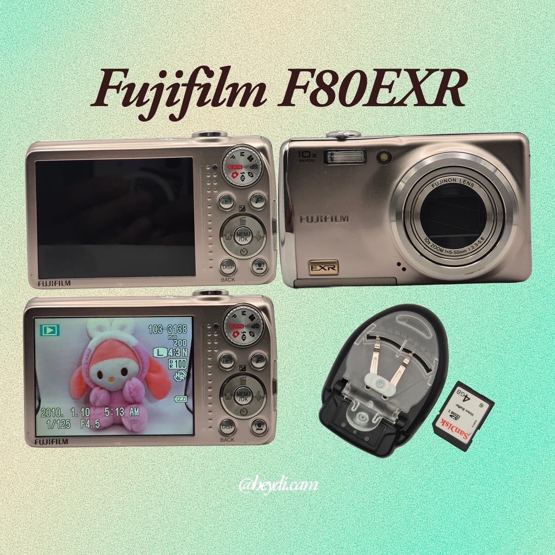 (아일릿원희) 후지 F80EXR(fuji F70EXR) 샴페인골드 상품이미지2