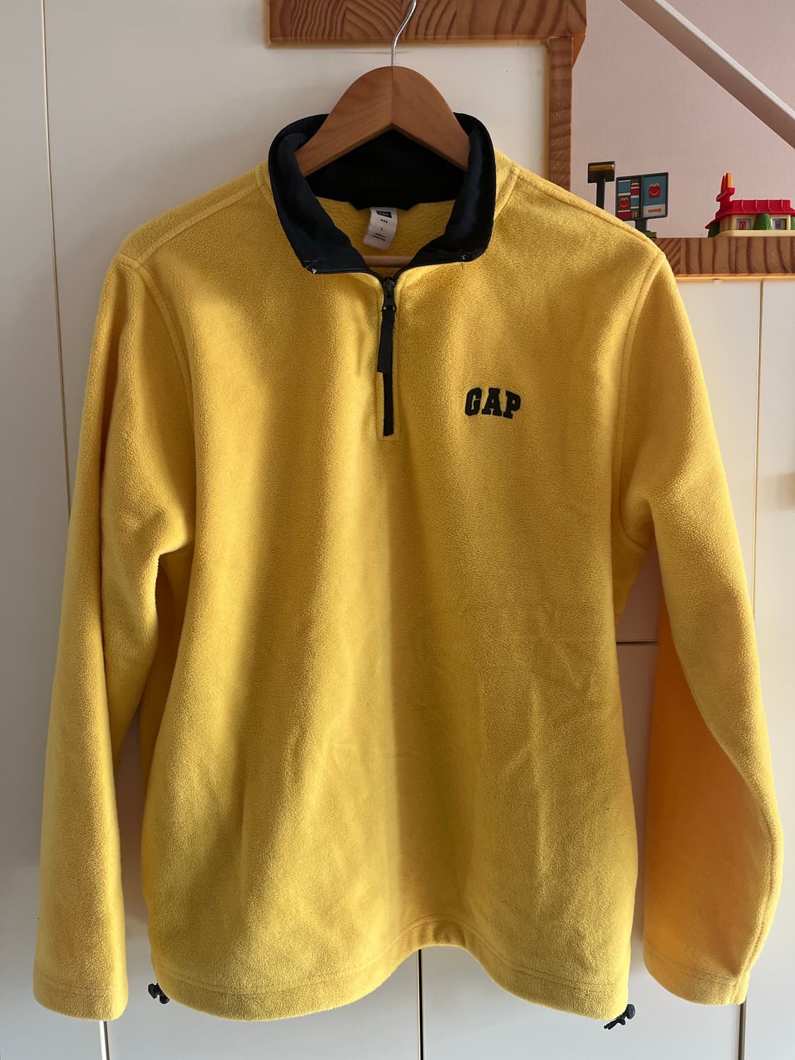 GAP 갭 노란색 하프집업 L 라지 상품이미지2