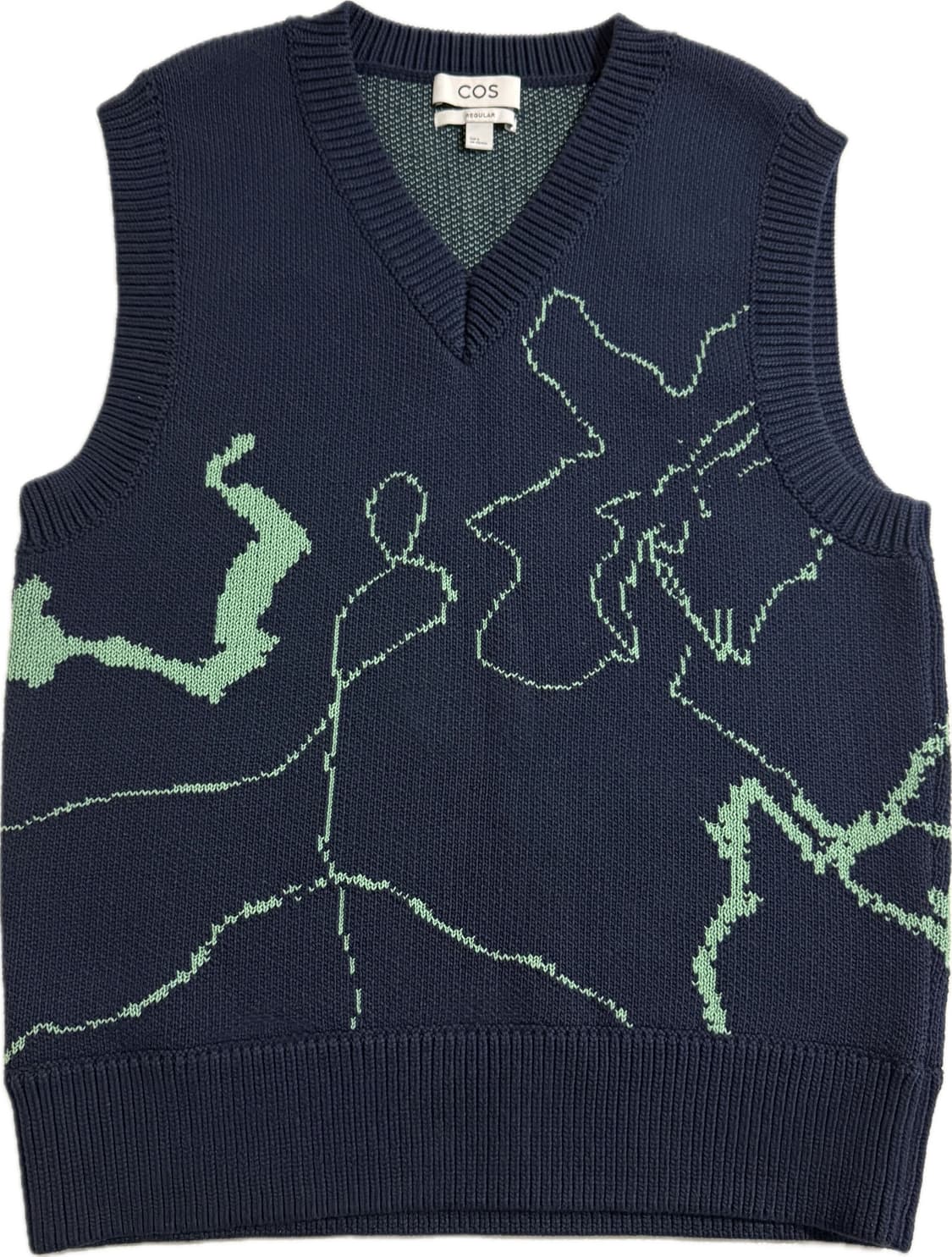 코스 COS 레귤러 핏 자카드 니트 S 상품이미지1