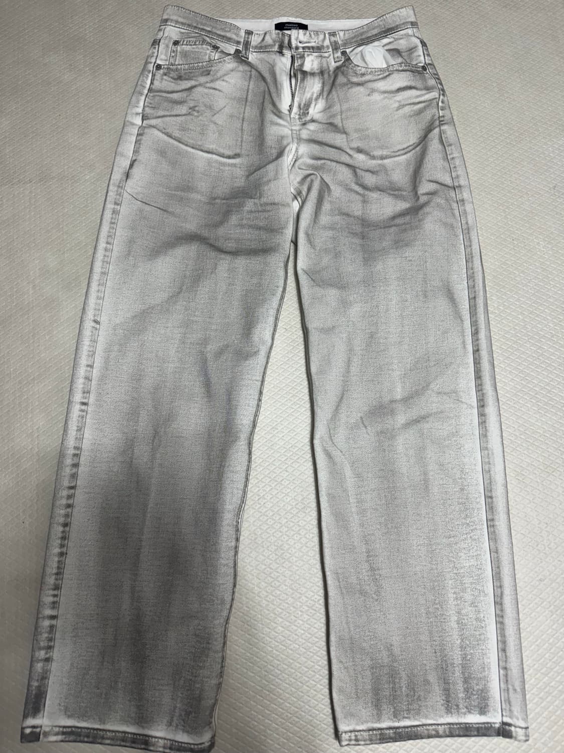 무탠다드 루즈 스트레이트 더티 페인티드 데님 팬츠 31 상품이미지5