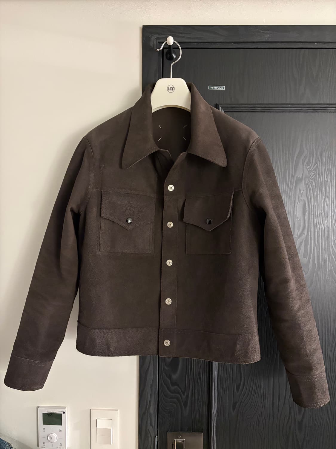 [50] 메종 마르지엘라 리버시블 카프스킨 스웨이드 레더 가죽 크롭 자켓 상품이미지4