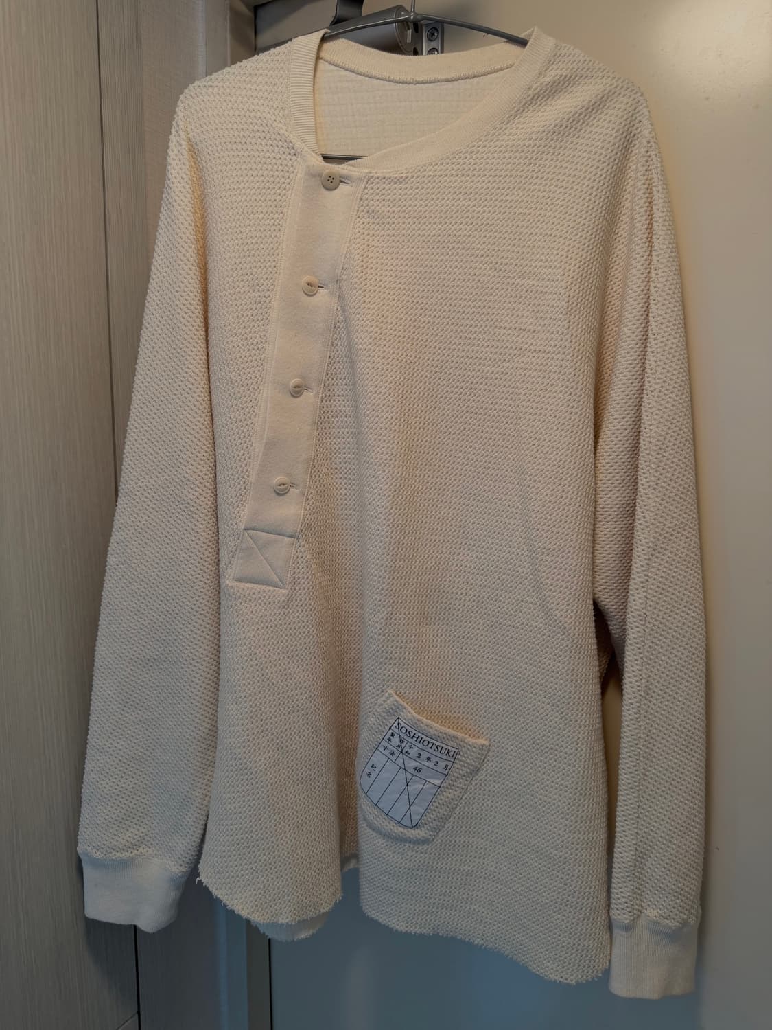 Soshiotsuki Waffle Henley 상품이미지1