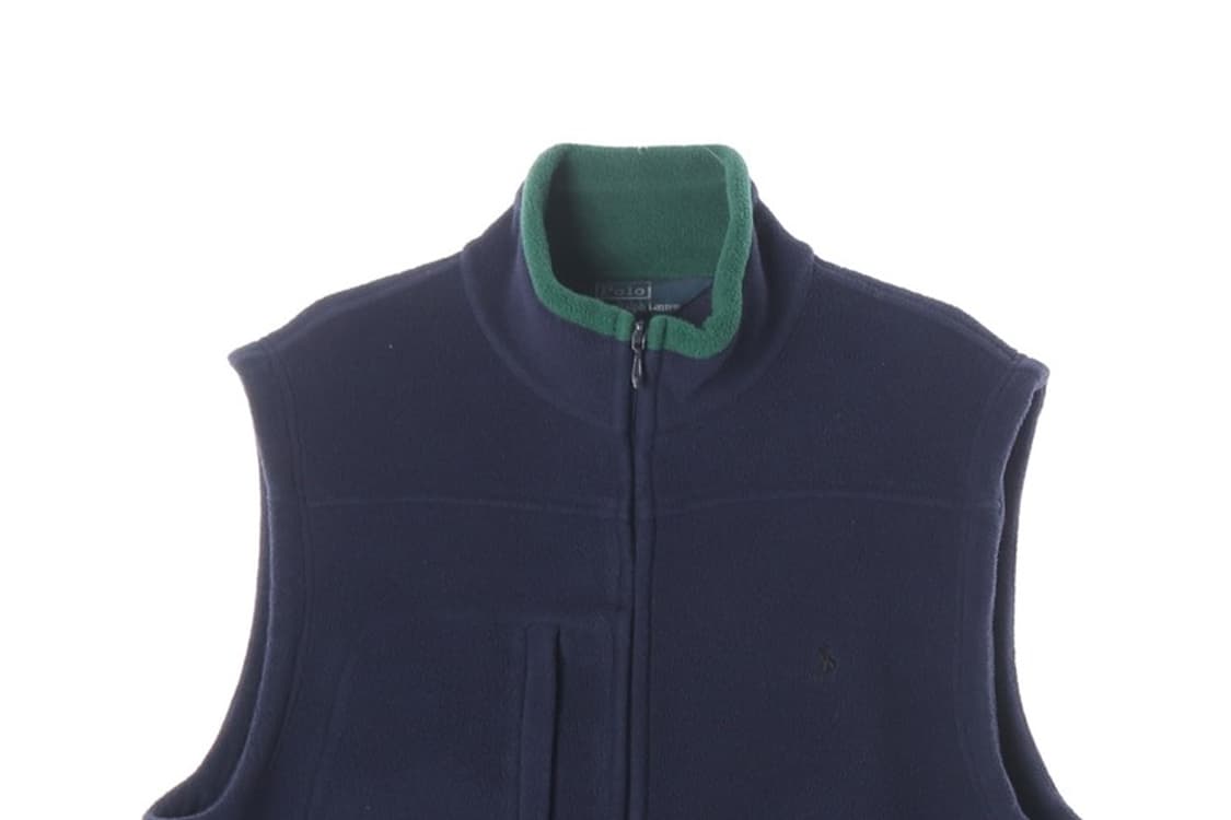 폴로 랄프로렌 네이비 플리스 베스트 L 상품이미지3