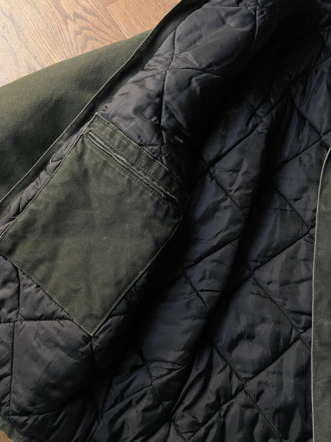 [L]칼하트 USA J22 모스그린 아크틱 워크 자켓 상품이미지6