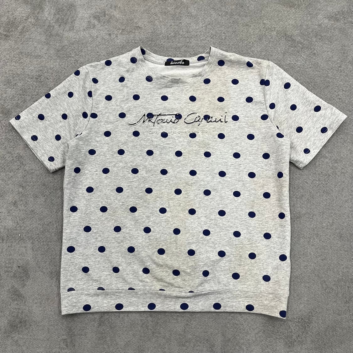 Jpn 빈티지 도트 반팔 티셔츠 상품이미지1