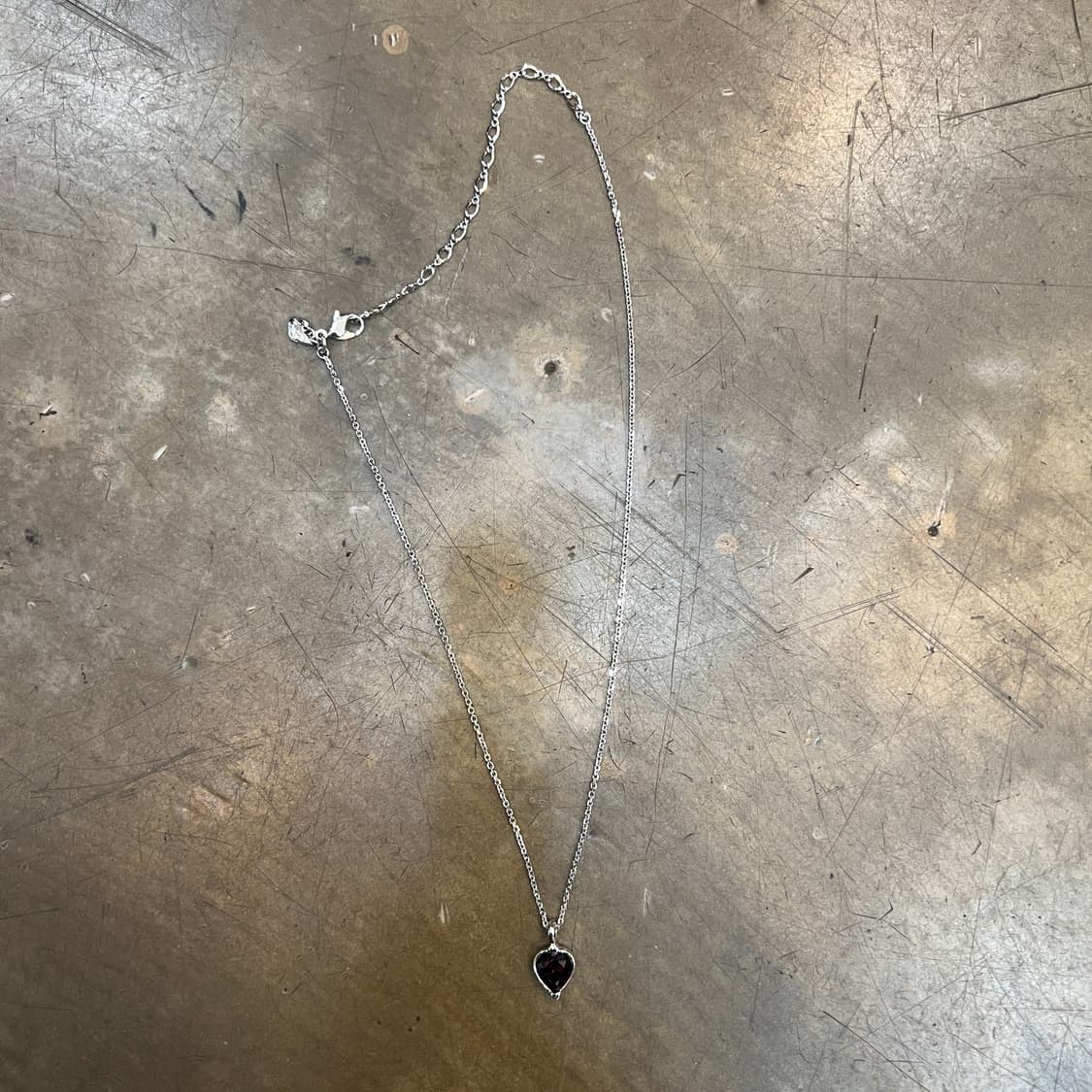 스와로브스키 바이올렛 하트 목걸이 상품이미지2