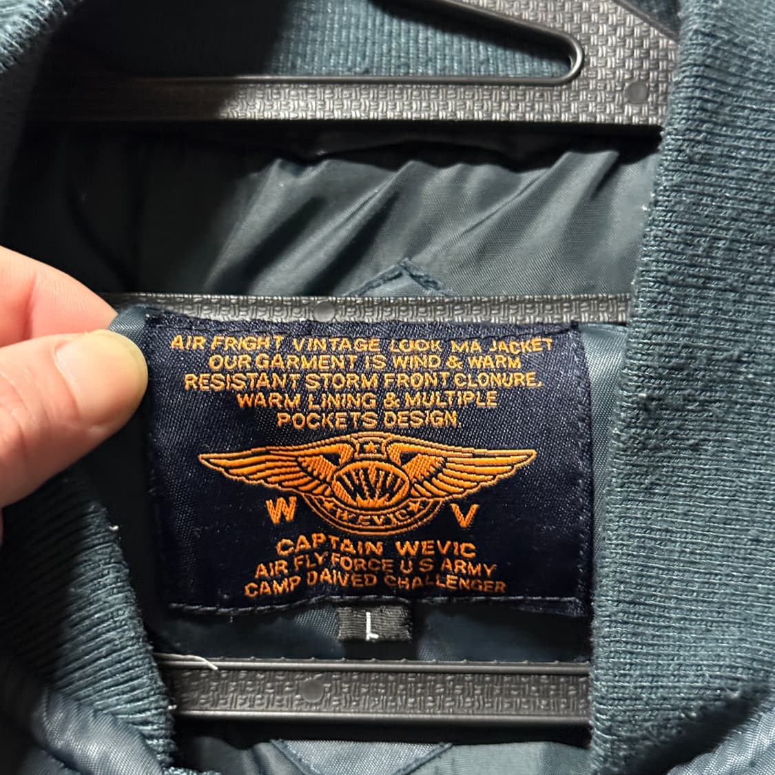 Captain Wevic USA 퀼티드 Ma-1 플라이트 봄버 자켓 상품이미지6