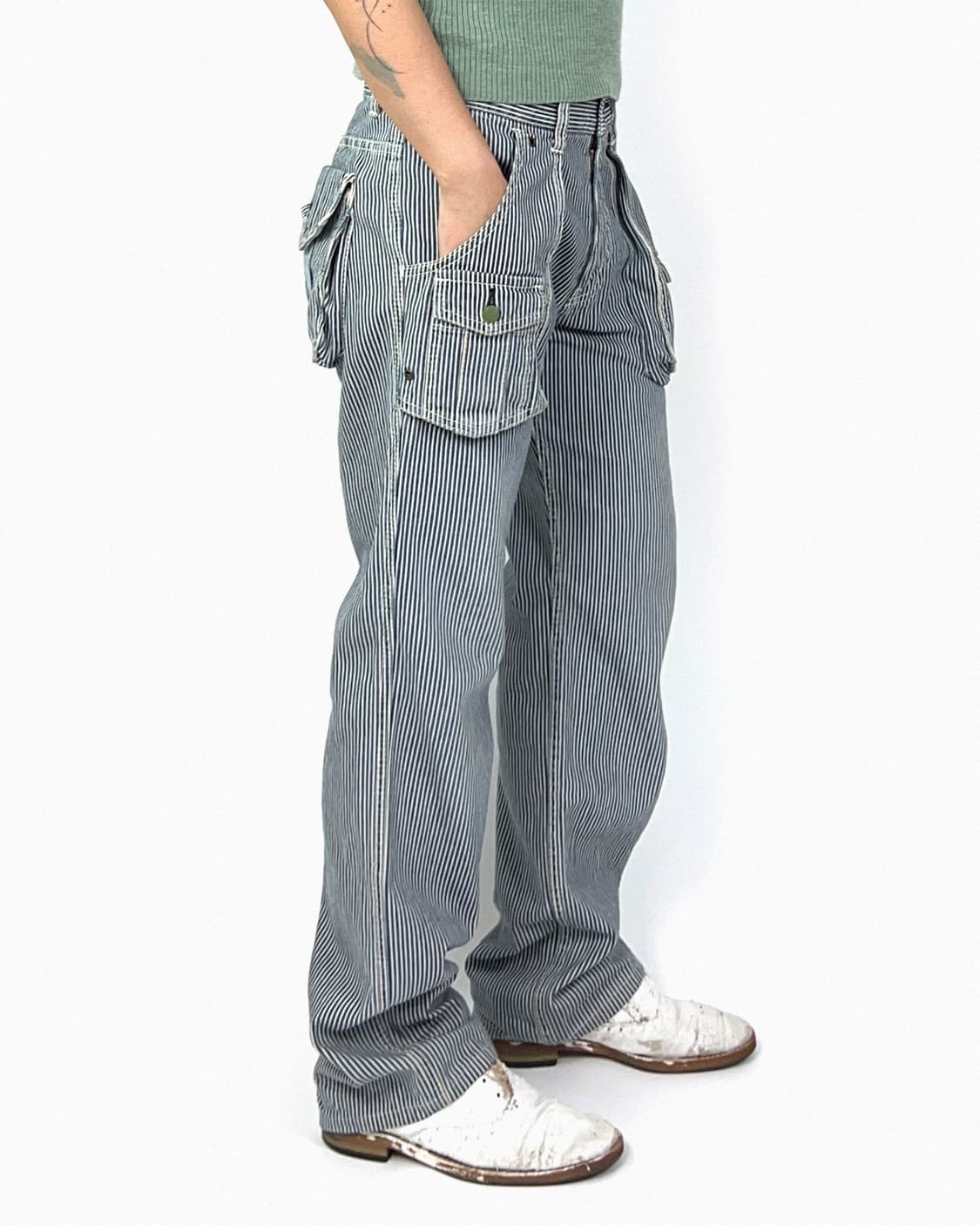 OshKosh hickory stripe work pants 상품이미지2