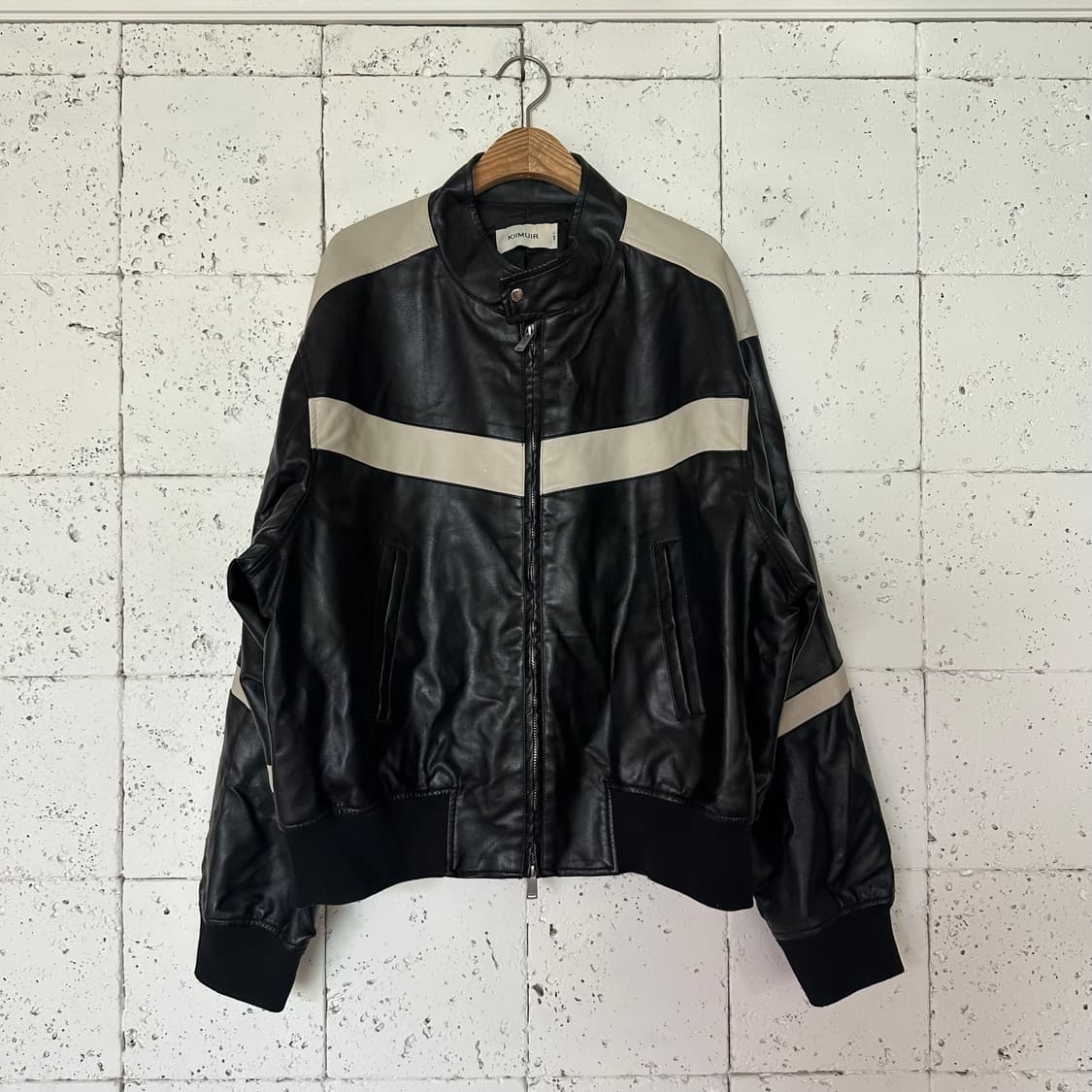 L 키뮤어 인조 가죽 자켓 상품이미지1