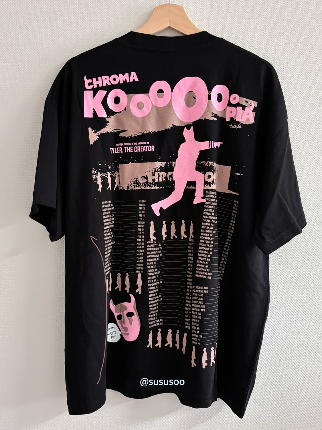 타일러 더 크리에이터 MD (BLACK TOUR TEE/L)  상품이미지3