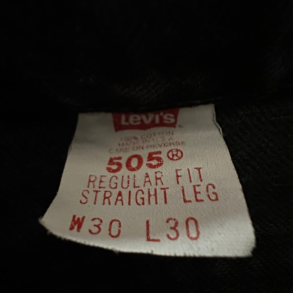 LEVI'S 505 90's usa made orangetab denim 상품이미지5