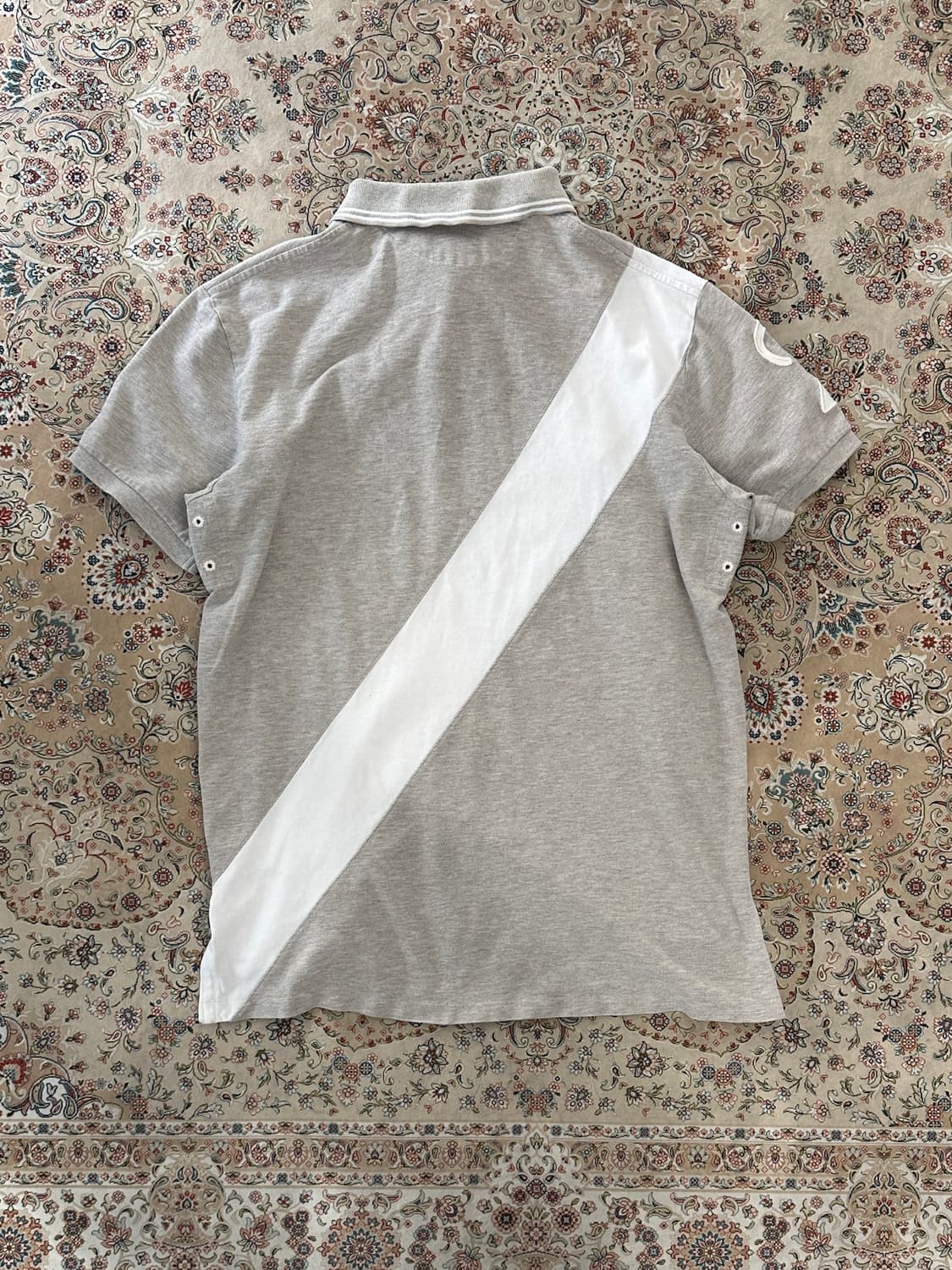 폴로 랄프로렌 그레이 배색 빅로고 카라티  상품이미지3