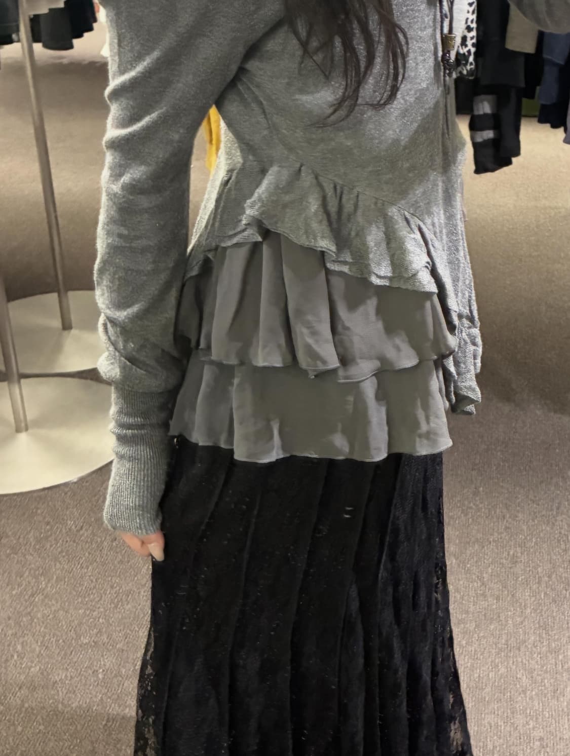 Grey Vintage Ruffle 🐩🐾 상품이미지4