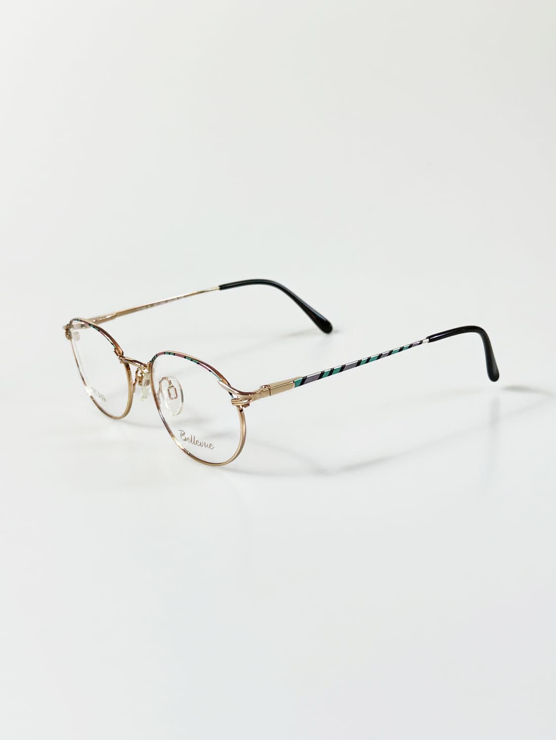 독일제 BELLEVUE 골드 티타늄 오벌 프레임 빈티지 안경 상품이미지3