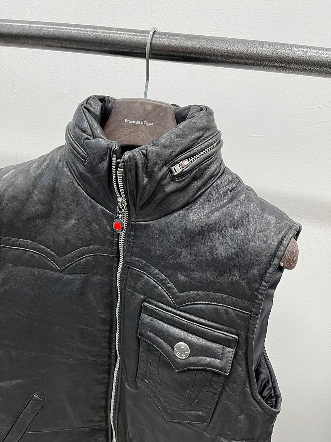 95-100) 트루릴리젼 양가죽 패딩조끼 상품이미지2