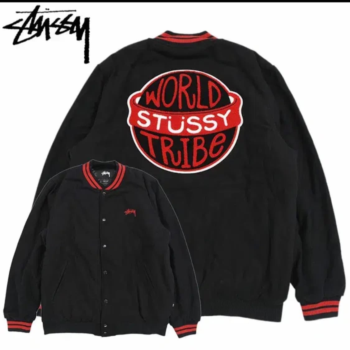 [XL]스투시 35주년 울 바시티 자켓 상품이미지1