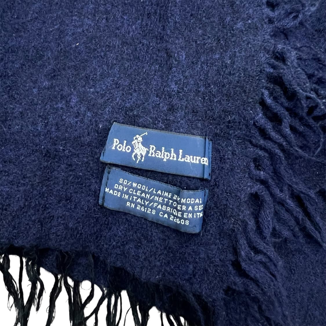 폴로 랄프로렌 네이비 레드포니 울머플러 목도리 상품이미지4