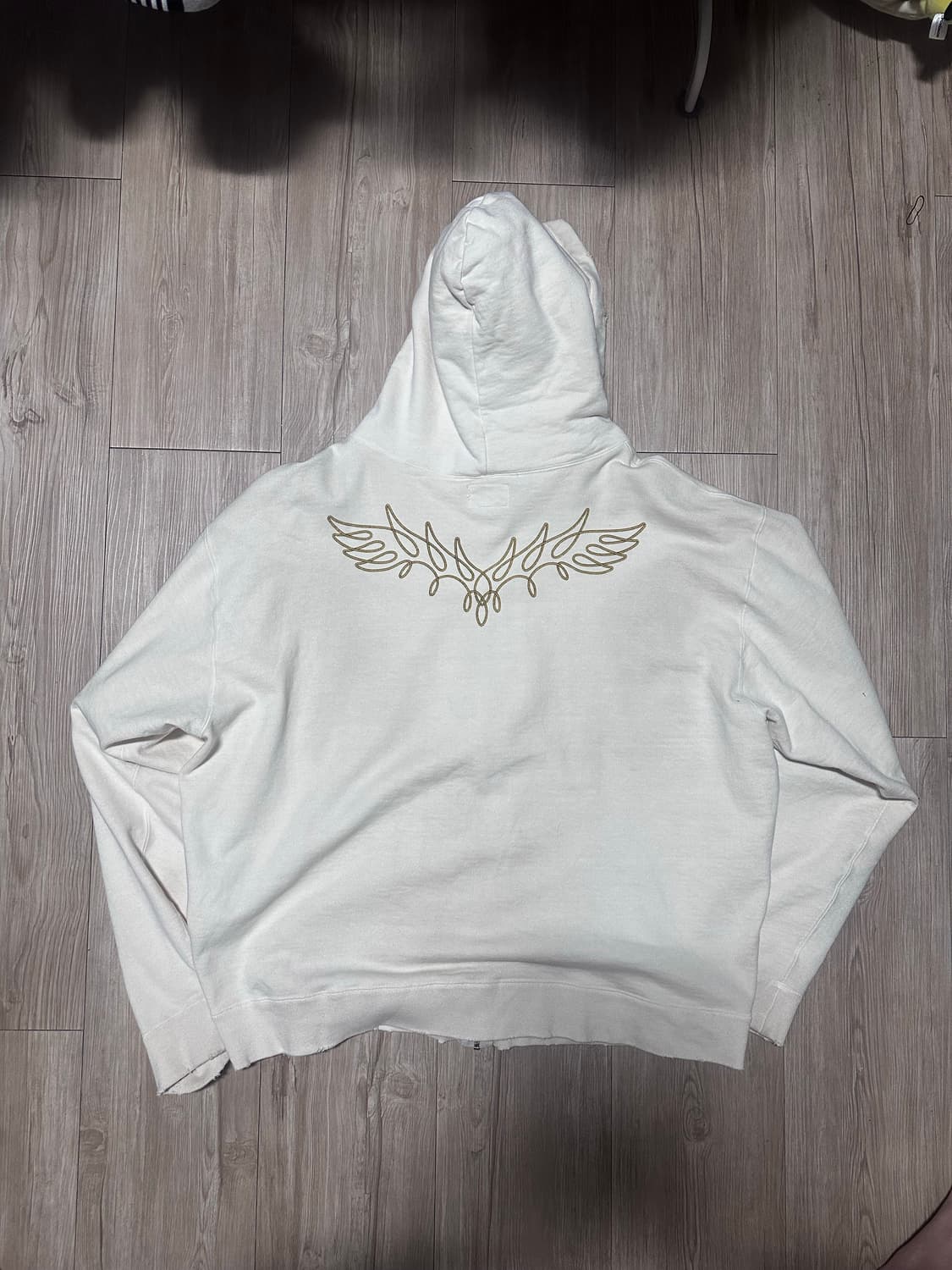 카미야 디스트로이드 후드 집업 아이보리 L 상품이미지6