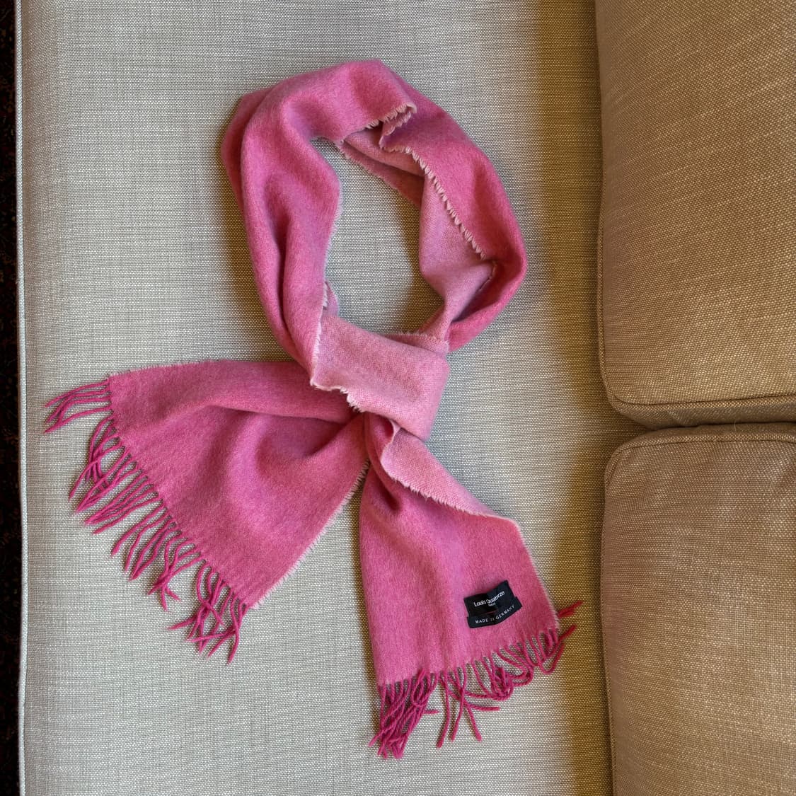 루이까또즈 Louis Quatorze 독일제 캐시미어 100% 투톤 핑크 상품이미지2