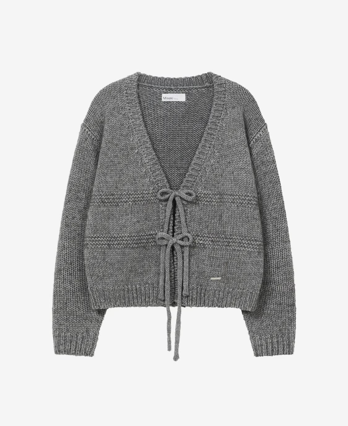 미세키서울 오버 가디건 차콜 상품이미지1