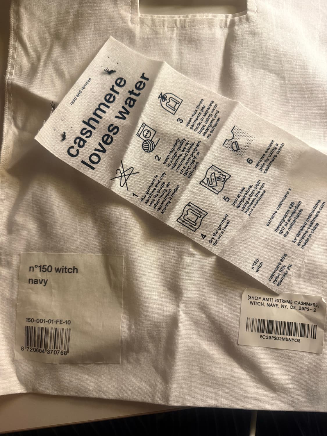 익스트림 캐시미어 머플러 witch navy 상품이미지8