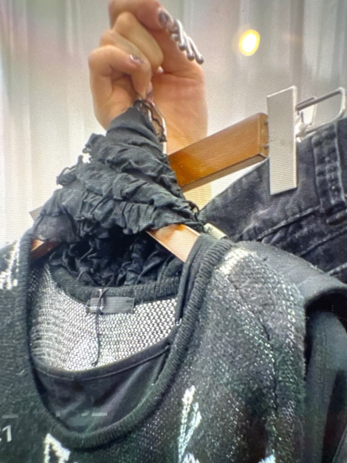 카키 그런지 y2k set + 블랙 펑크 set 상품이미지2