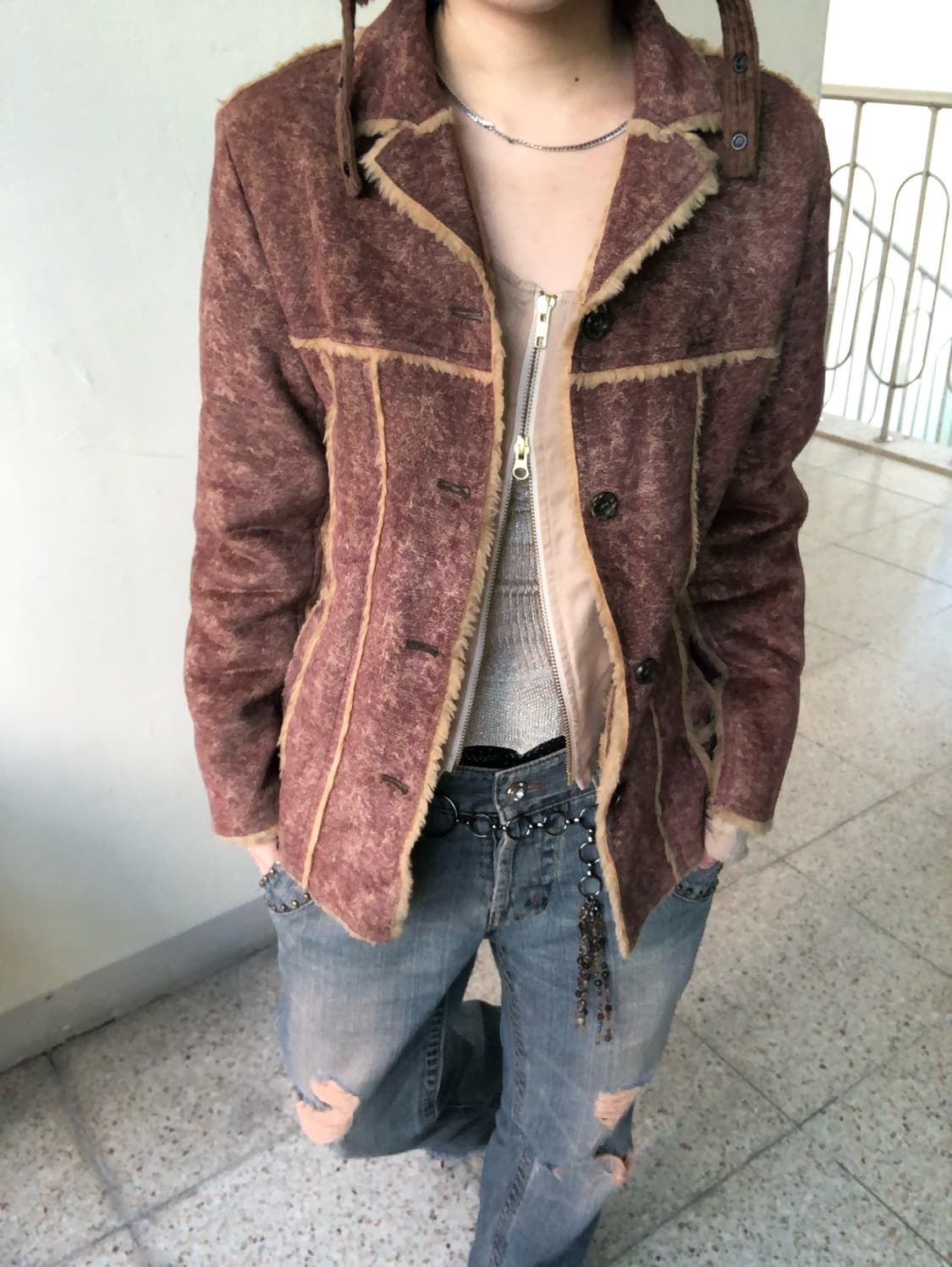 vtg shearling jk 상품이미지1