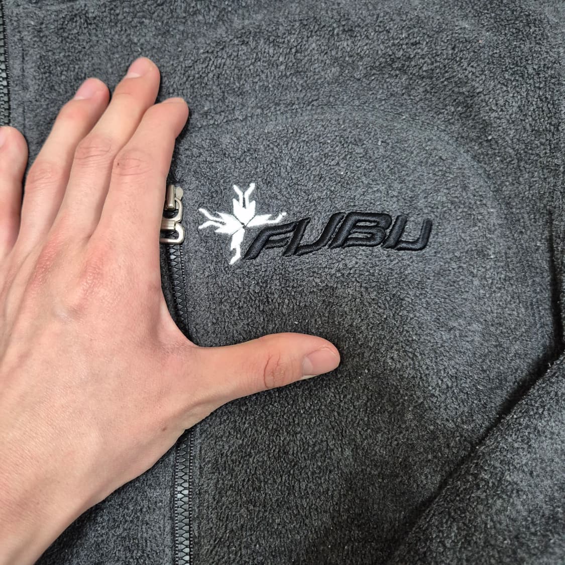 FUBU 푸부 남성 올드스쿨 로고 후리스 자켓 M(95) 상품이미지5