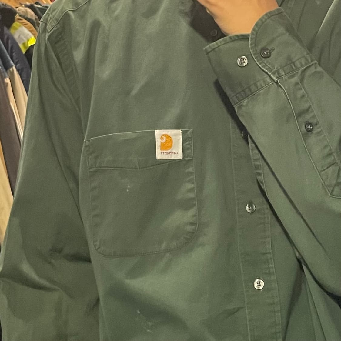 [IM] carhartt 칼하트 다크그린 긴팔셔츠 상품이미지5