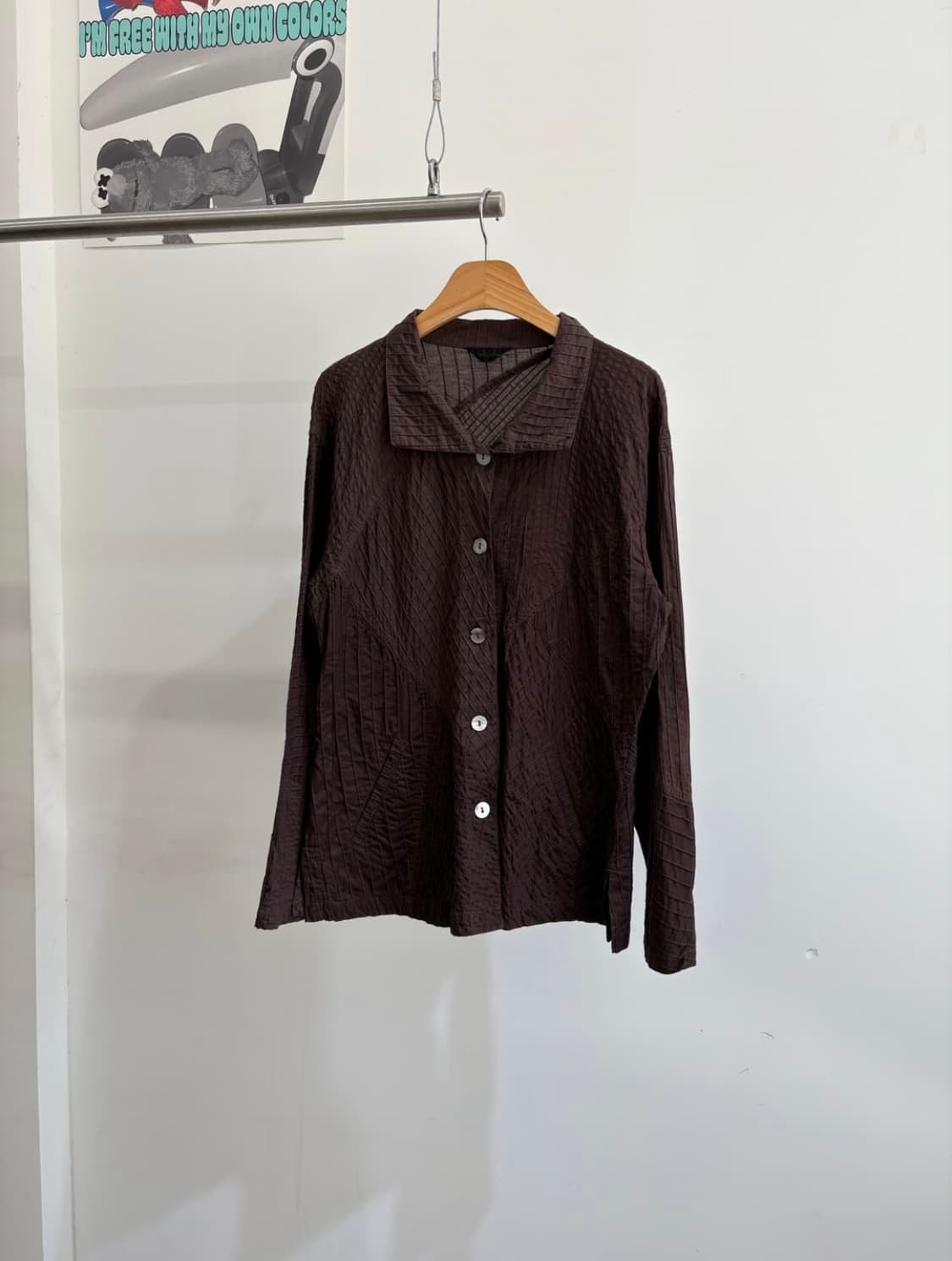 Asymmetric volume  vintage shirt 상품이미지1