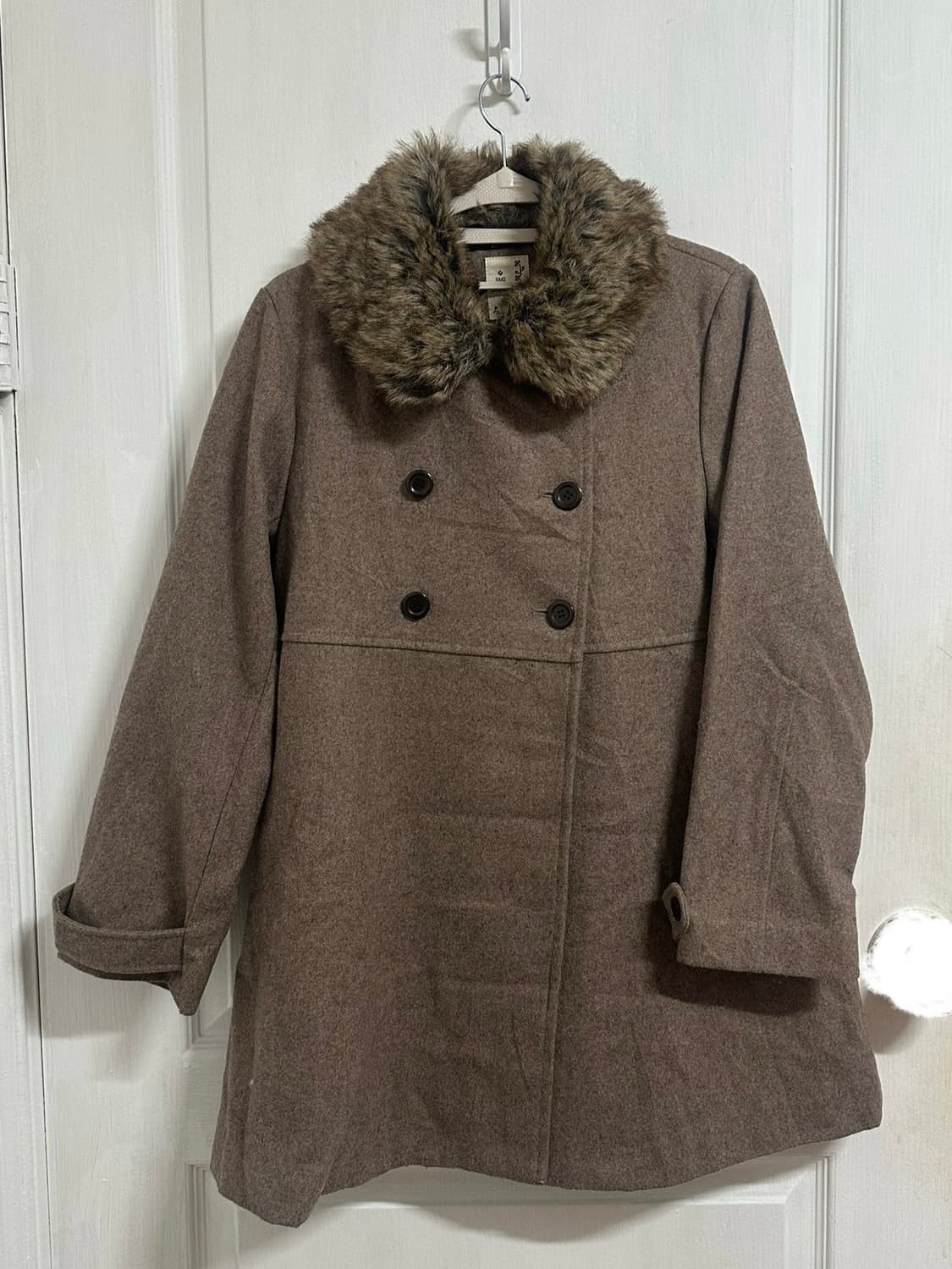 브라운 퍼 코트 Sm2 사만사모스 상품이미지1