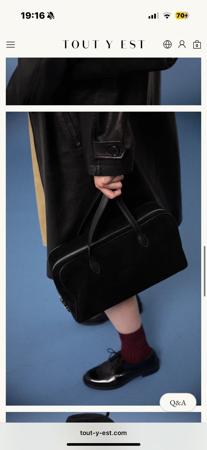 투티에 로케백 스웨이드 미사용 상품이미지2