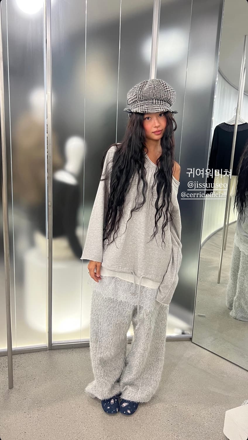 [새상품] 세릭 팬츠 Hairy Wide Pants / Gray 판매 상품이미지6