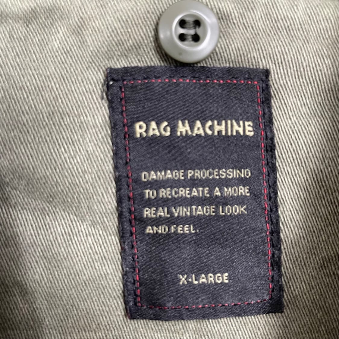 RAG MACHINE 피그먼트 블루종 자켓 XL 상품이미지4