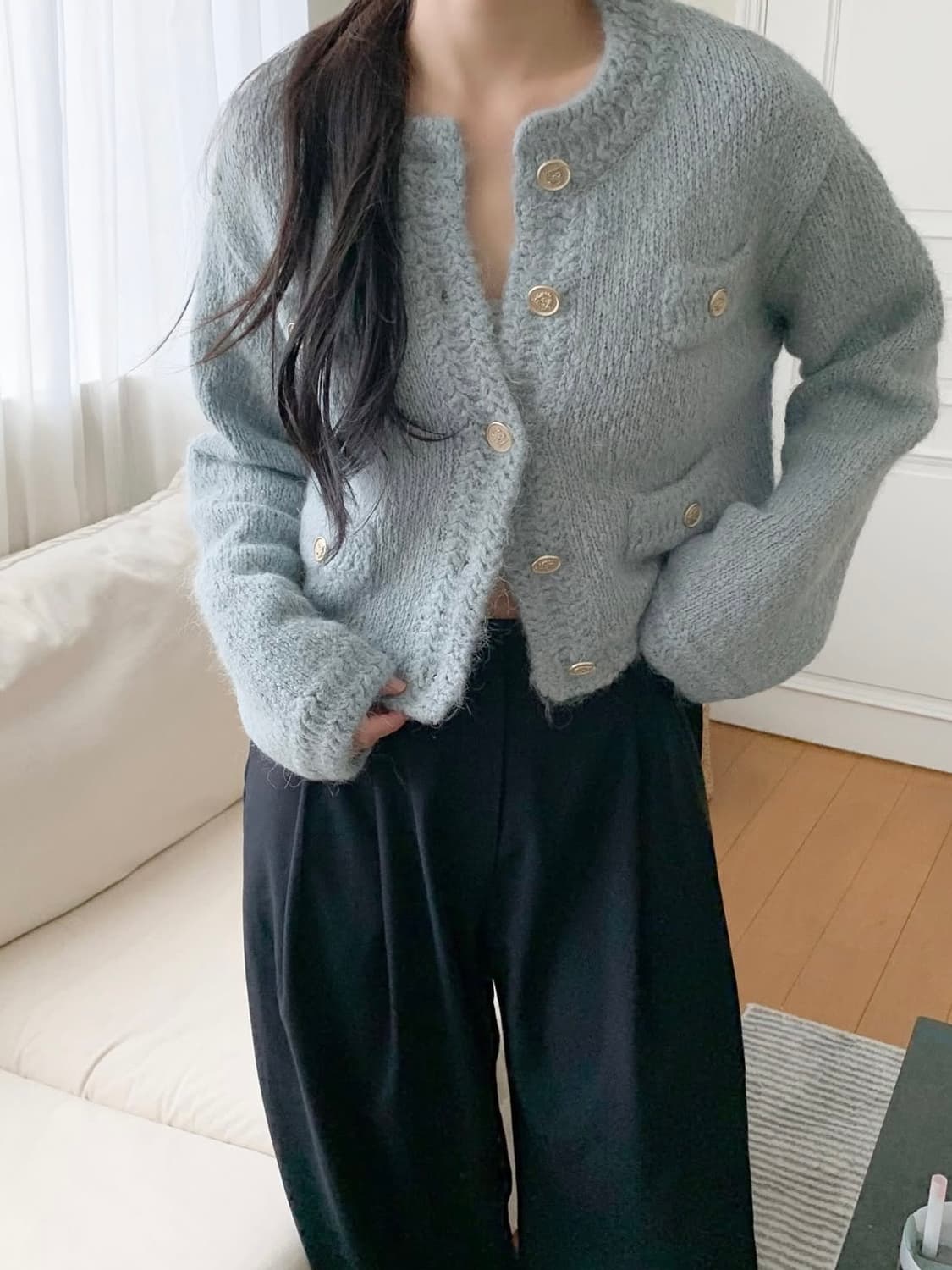 ODS 오디에스 로잘린 트위드 자켓 소라 상품이미지2