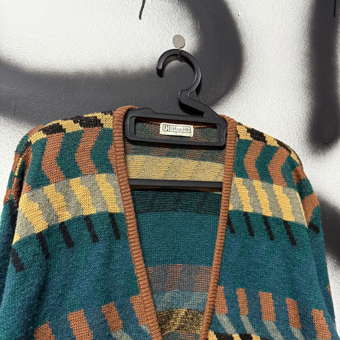 VTG 빈티지 울 혼방 배색 스트라이프 니트 가디건 상품이미지3