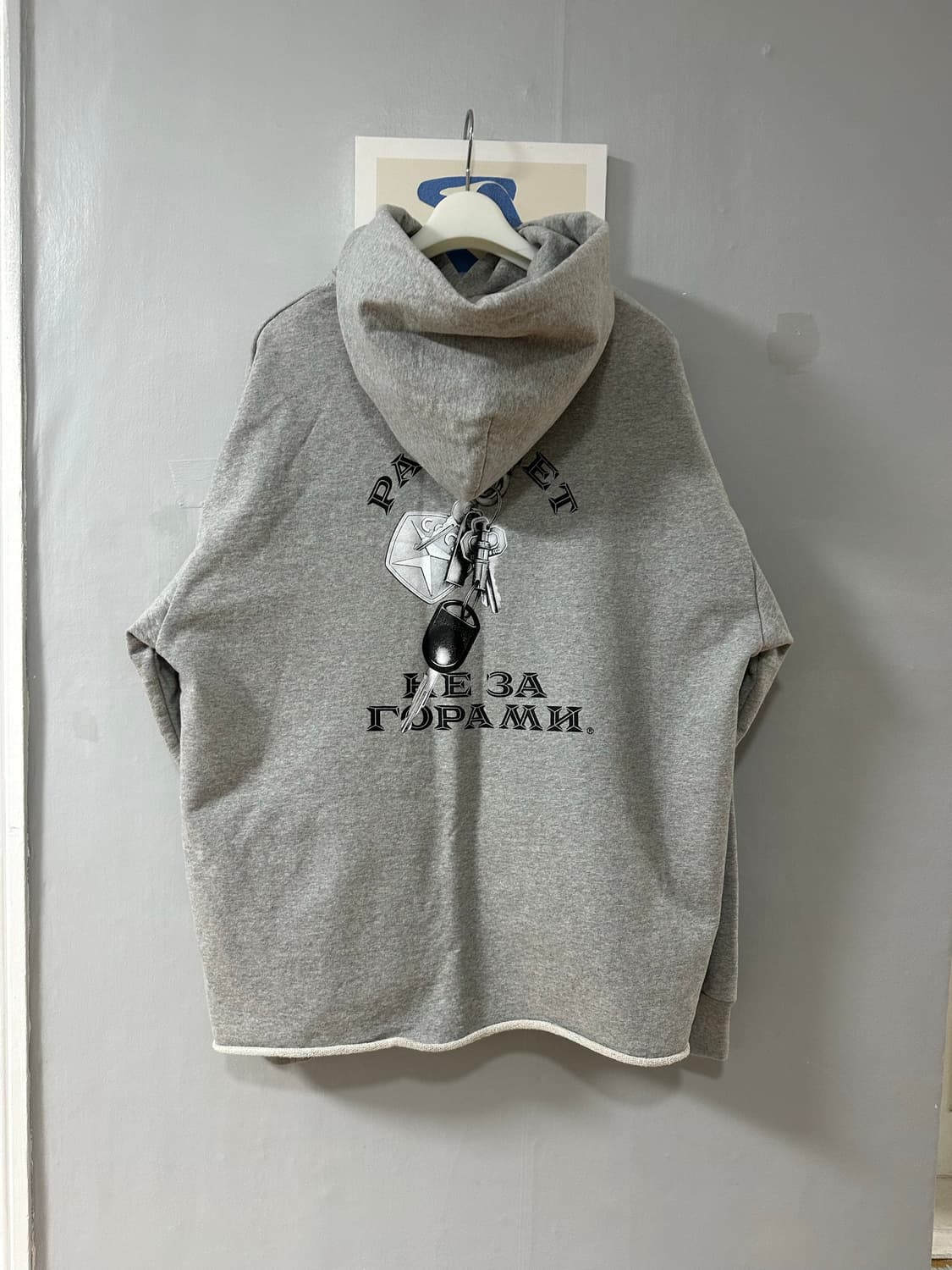 라스벳 크루넥 후드 그레이 Xl 상품이미지2