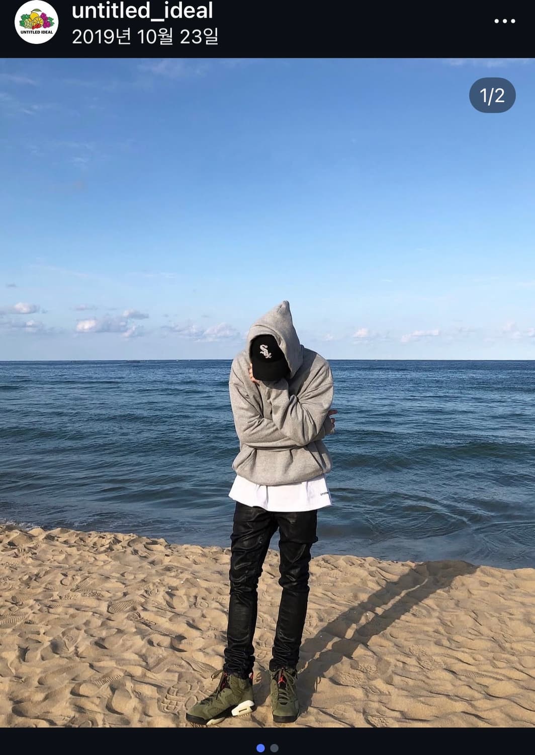 언타이틀드 아이딜 헤비코튼 후디 그레이 상품이미지1