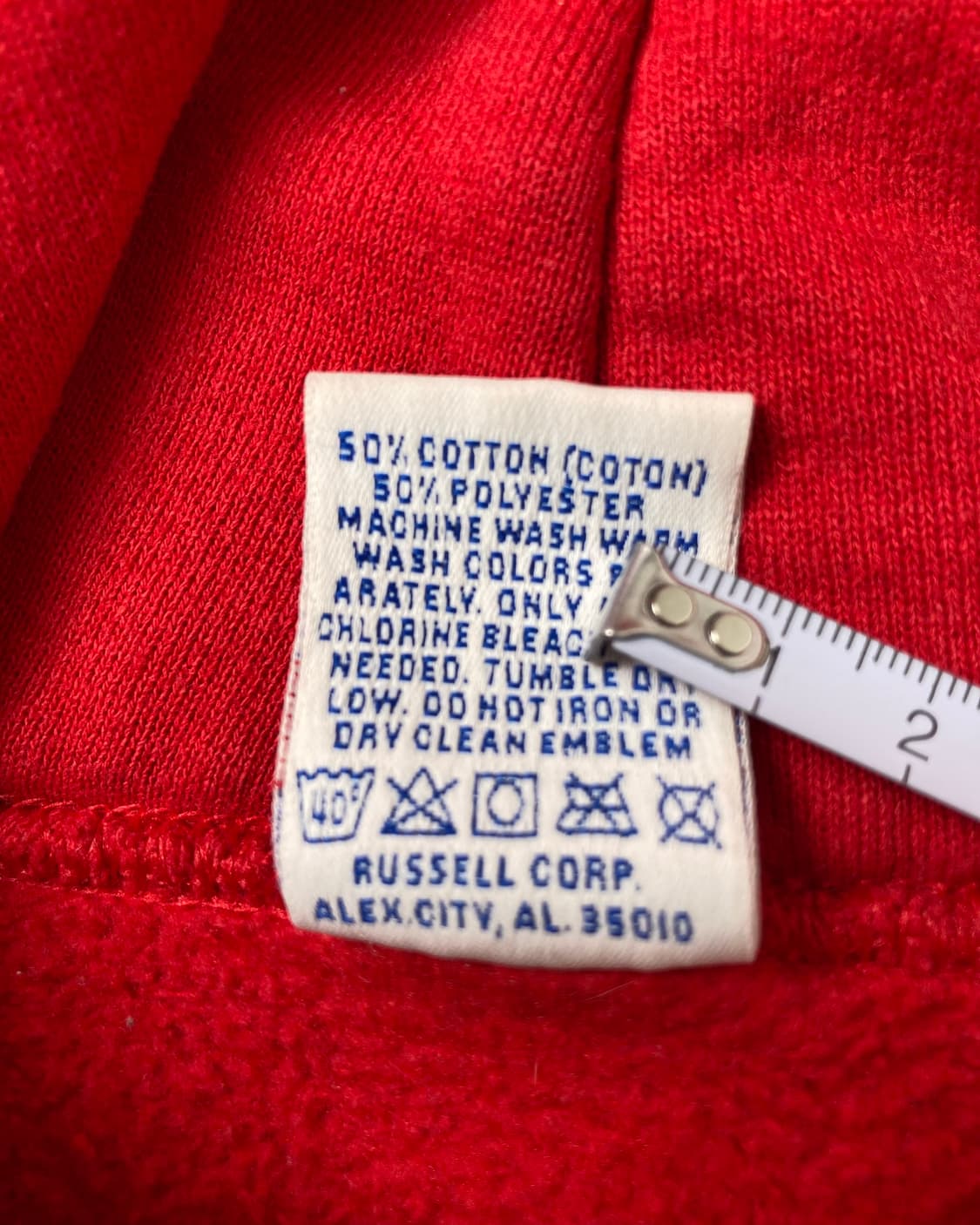 90s Russell Hoodie (red) 상품이미지4