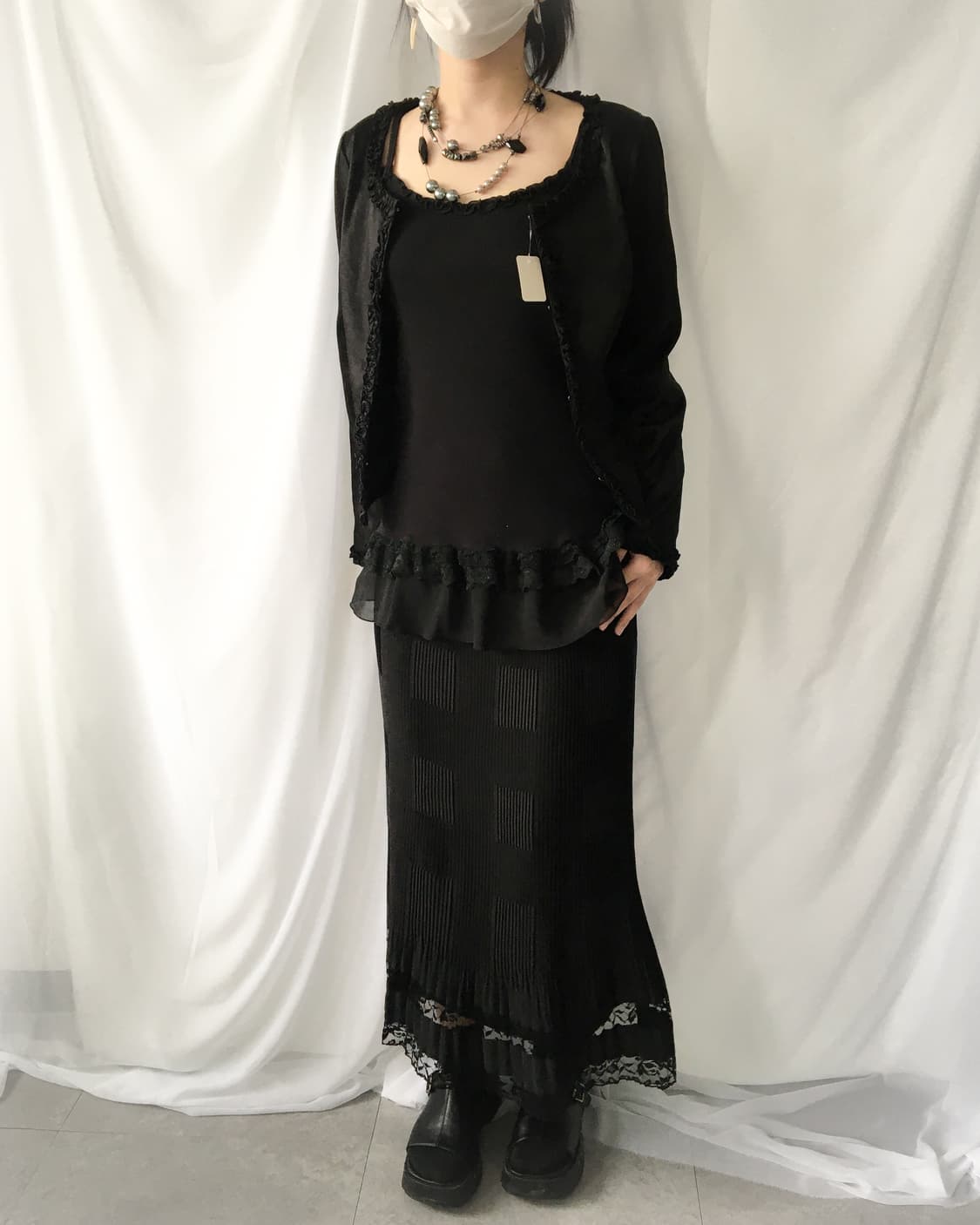 Frill point glossy jacket 상품이미지7