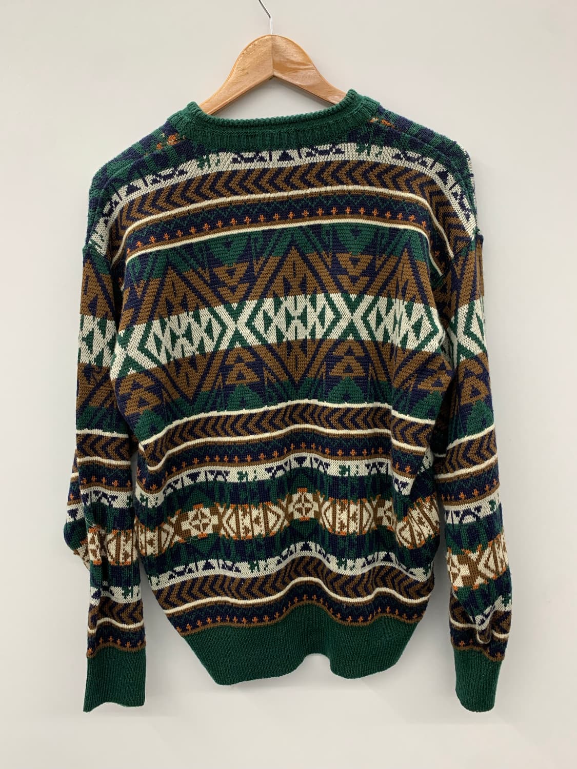 그린 패턴 니트 상품이미지6